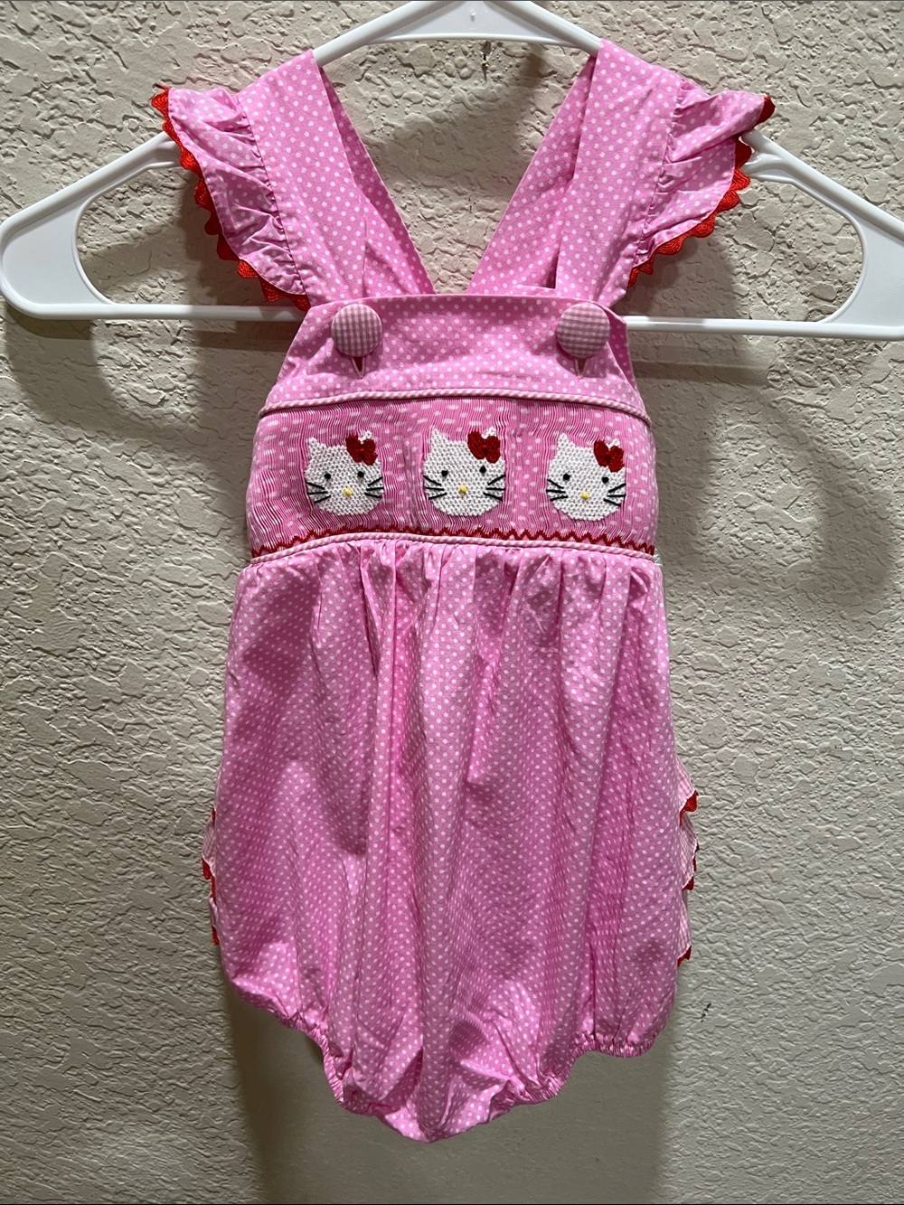 Smocked Auctions HTF Hello Kitty Bubble size 24M NWOT